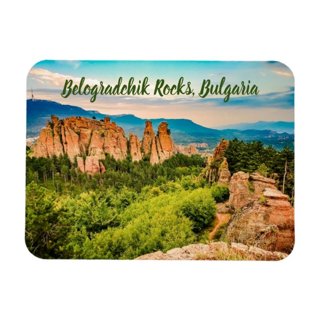 Íman Belogradchik Rocks Bulgária estilizou (Horizontal)