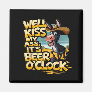 Íman Bem, beije meu é hora da cerveja Bebendo cerveja