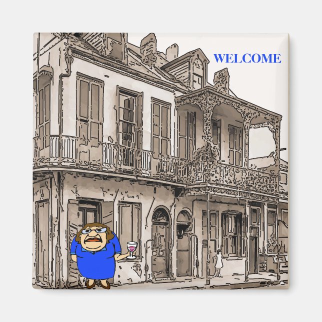 Íman Bem-vinda senhora na Rua do Desejo (Frente)