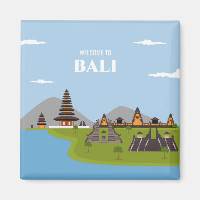 Íman Bem-vindo a Bali (Frente)