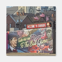 Íman Bem-vindo a Dubuque, Sinal de Iowa com Sinalizador