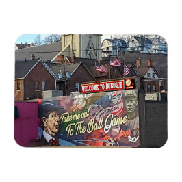 Íman Bem-vindo a Dubuque, Sinal de Iowa com Sinalizador