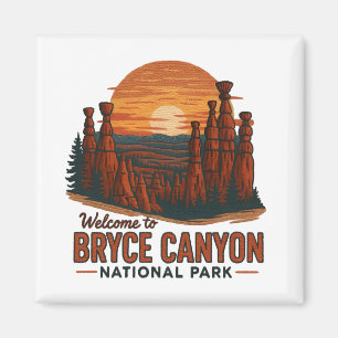 Íman Bem-vindo à Embroiderme Bryce Canyon Nacional EUA
