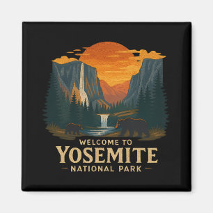 Íman Bem-vindo à Embroiderme Yosemite Nacional EUA