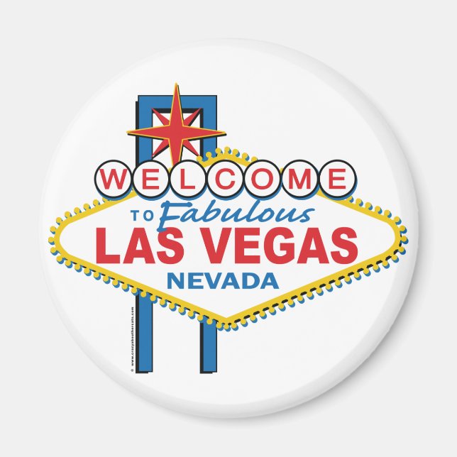 Íman Bem-vindo a Las Vegas Fabulosa (Frente)