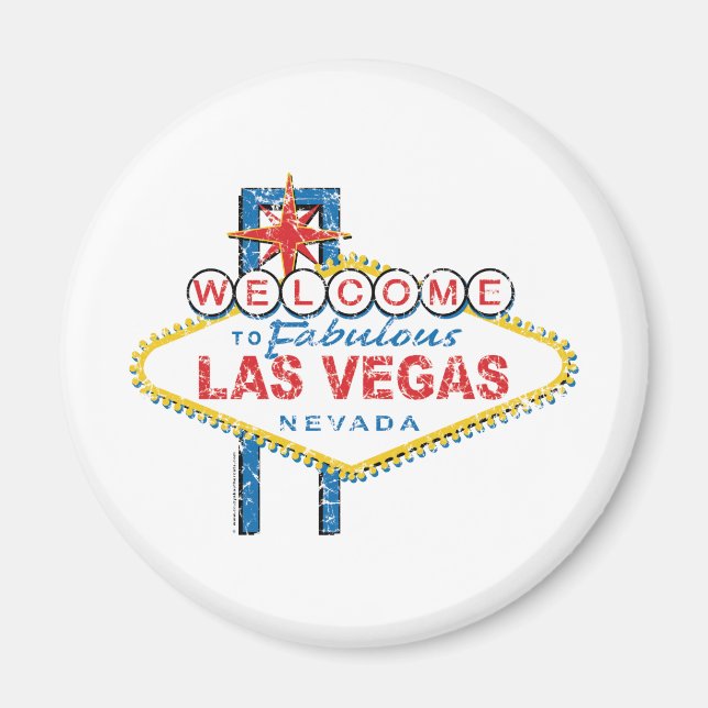 Íman Bem-vindo a Las Vegas Fabulosa (Frente)