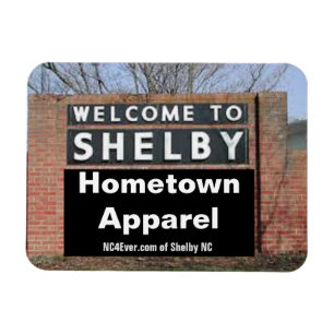Íman BEM-VINDO À SHELBY Hometown Roupa