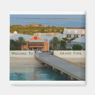 Íman Bem-vindo ao ímã de Grand Turk