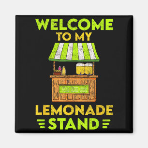 Íman Bem-vindo ao meu Stand de Limonada _ Verão _ Limão
