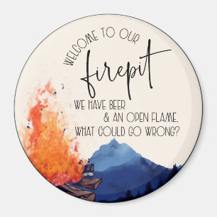Íman Bem-vindo ao nosso Firepit