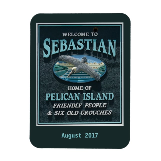 Íman Bem-vindo ao Sebastian, FL (Vertical)