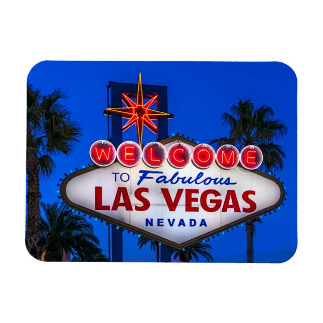 Íman Bem-vindo ao Sinal de Las Vegas (Horizontal)