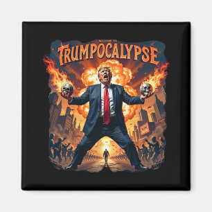 Íman Bem-vindo ao Trump-ocalypse Engraçado Donald Trump