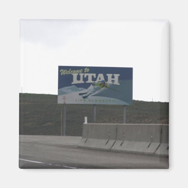 Íman Bem-vindo ao Utah Magnet (Frente)