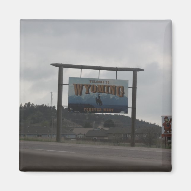 Íman Bem-vindo ao Wyoming Magnet (Frente)
