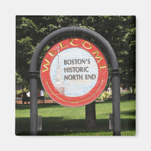 Íman "Bem-vindos a Boston Historic North End"