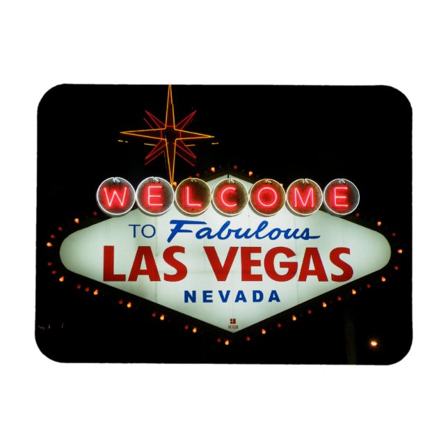 Íman Bem-vindos a Las Vegas Fabulosa - Nevada (Horizontal)