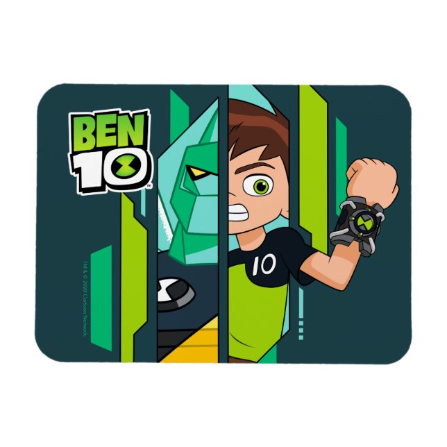 Íman Ben 10 Transformação de DNA Diamondhead (Horizontal)