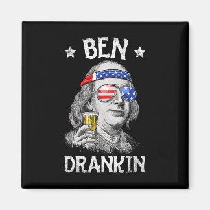 Íman Ben Drankin 4 De Julho Benjamin Franklin Men Amer