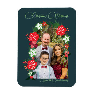 Íman Bênçãos de Natal Floral