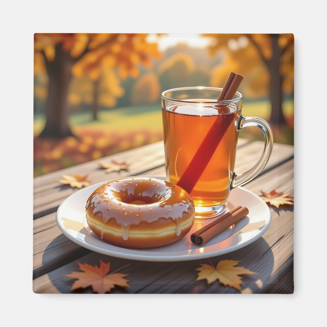 Íman Bênçãos de Outono | Cider e Donut (Frente)