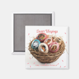 Íman Bênçãos de páscoa Cortei Fotos Cartão de Férias