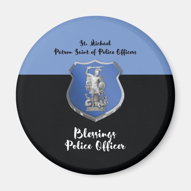 Íman Bênçãos de São Miguel ao Novo Oficial de Polícia (Frente)