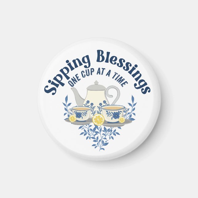 Íman Bênçãos de um copo de cada vez (Frente)