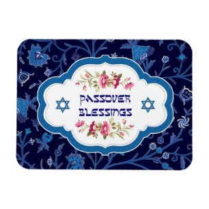 Íman Bênçãos do Passover. Shalom em ímãs do presen