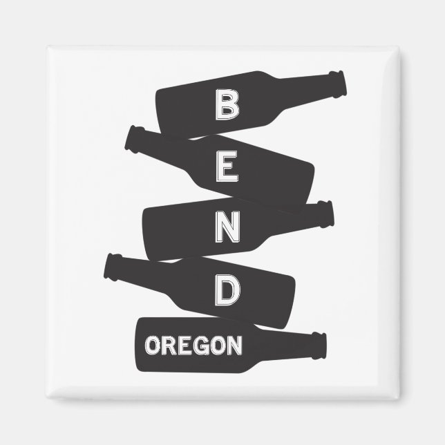 Íman Bend Oregon Beer Botle Stack Logo (Frente)