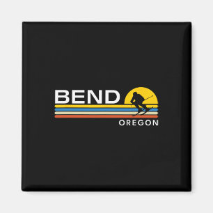 Íman Bend Oregon Skiage Retro Souvenirs