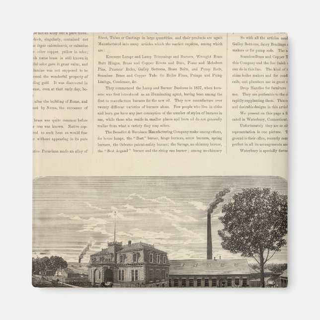 Íman Benedict e Burnham Manfacting Company (Frente)