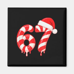 Íman Bengala Doce Derretendo 67 Design de Natal, Chapéu