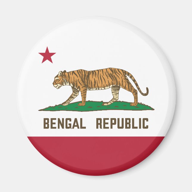 Íman Bengala República Tiger Flag Bengali Pride (Frente)