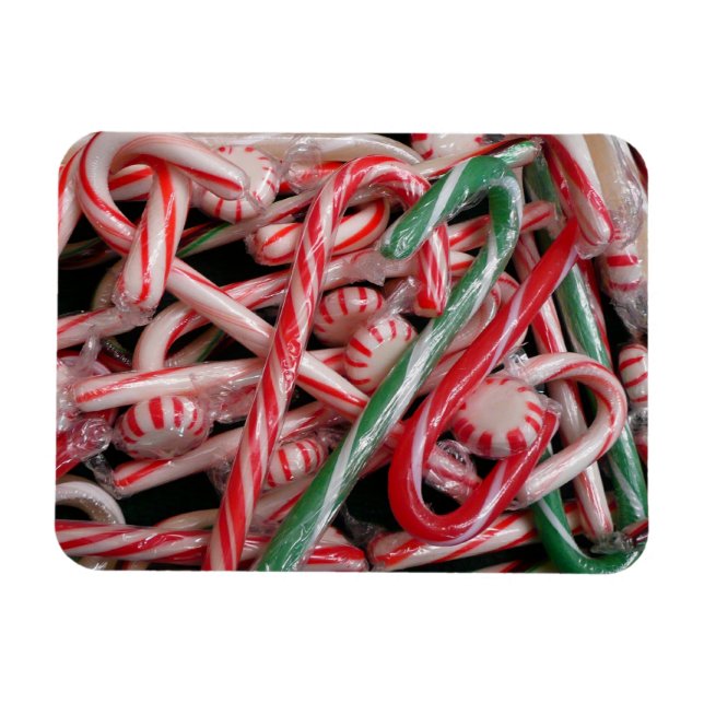 Íman Bengalas e Peppermints Natal Feriado (Horizontal)