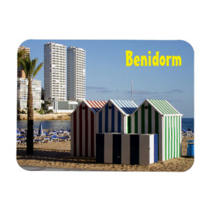 Íman Benidorm, casetas de baño en playa de Levante