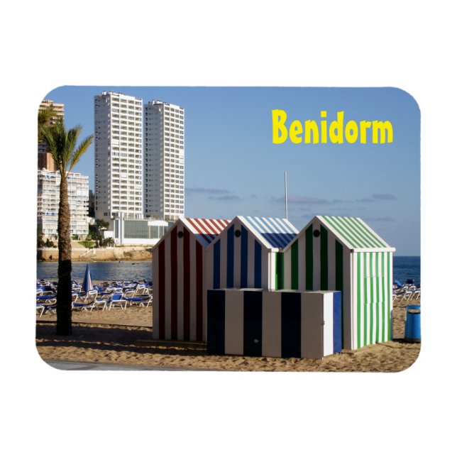 Íman Benidorm, casetas de baño en playa de Levante (Horizontal)