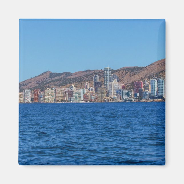 Íman Benidorm, mar de Espanha e cidade (Frente)