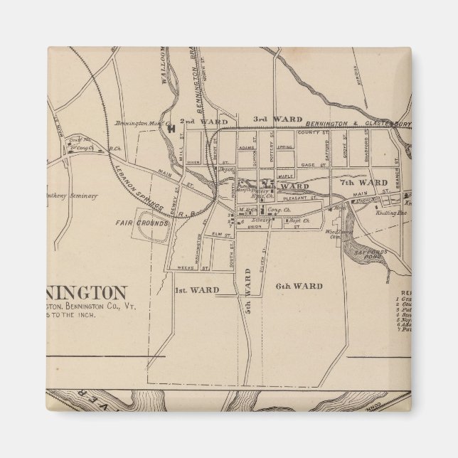 Íman Bennington e Plano de Battleboro (Frente)