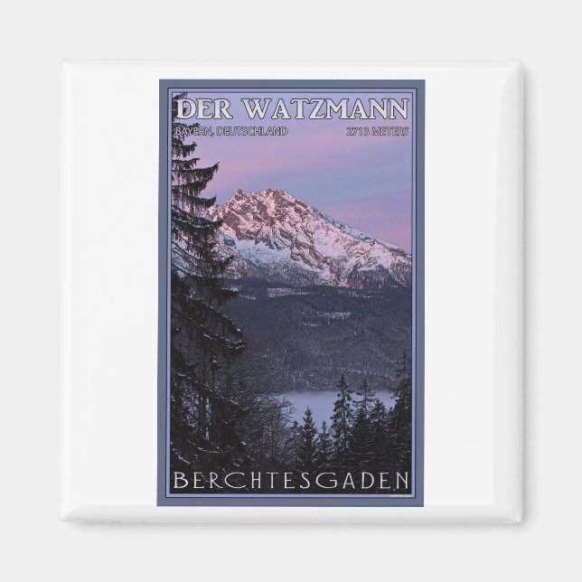 Íman Berchtesgaden - Watzmann Alpenglow (Frente)