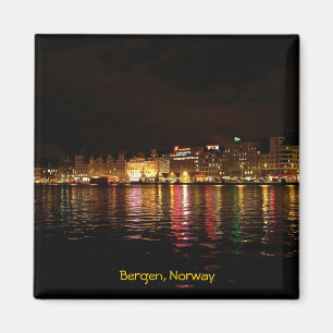 Íman Bergen à noite, Noruega viagem