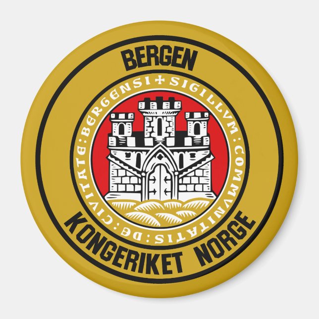 Íman Bergen Round Emblem (Frente)