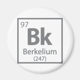 Íman Berkelium - Mesa periódica da ciência de Berkele