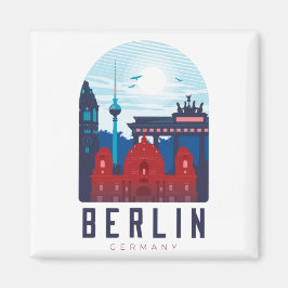 Íman Berlim Alemanha Skyline Magnet