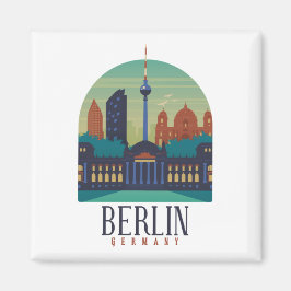 Íman Berlim Alemanha Skyline Magnet