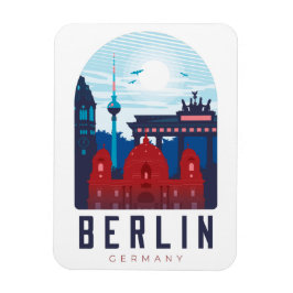 Íman Berlim Alemanha Skyline Photo Magnet