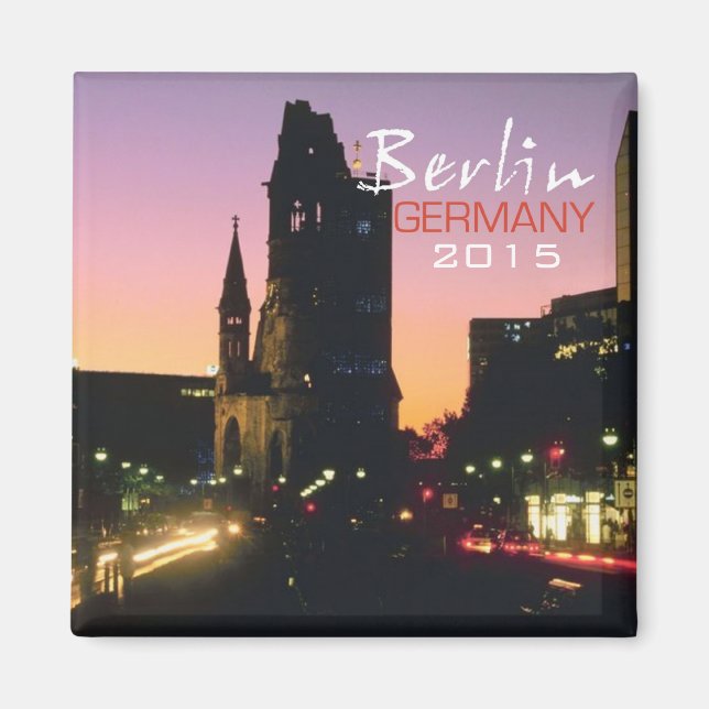 Íman Berlim Alemanha Viagem Souvenir Magnet Change Year (Frente)