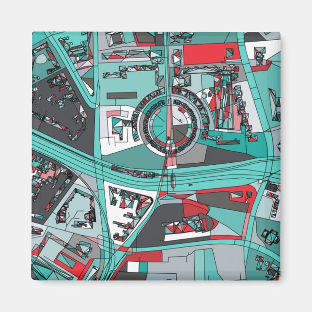 Íman Berlim, Mapa da Alemanha (Frente)