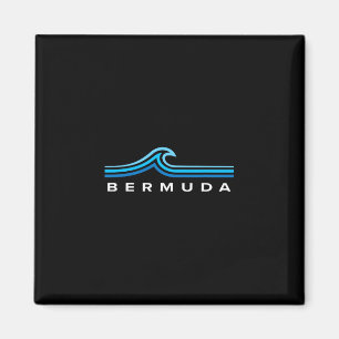 Íman Bermuda Waves Vintage Homens Mulheres Meninas Meni