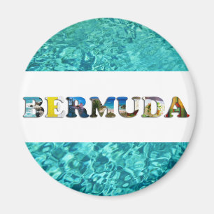 Íman Bermudas Tropical Beach Blue Ocean Fotografias